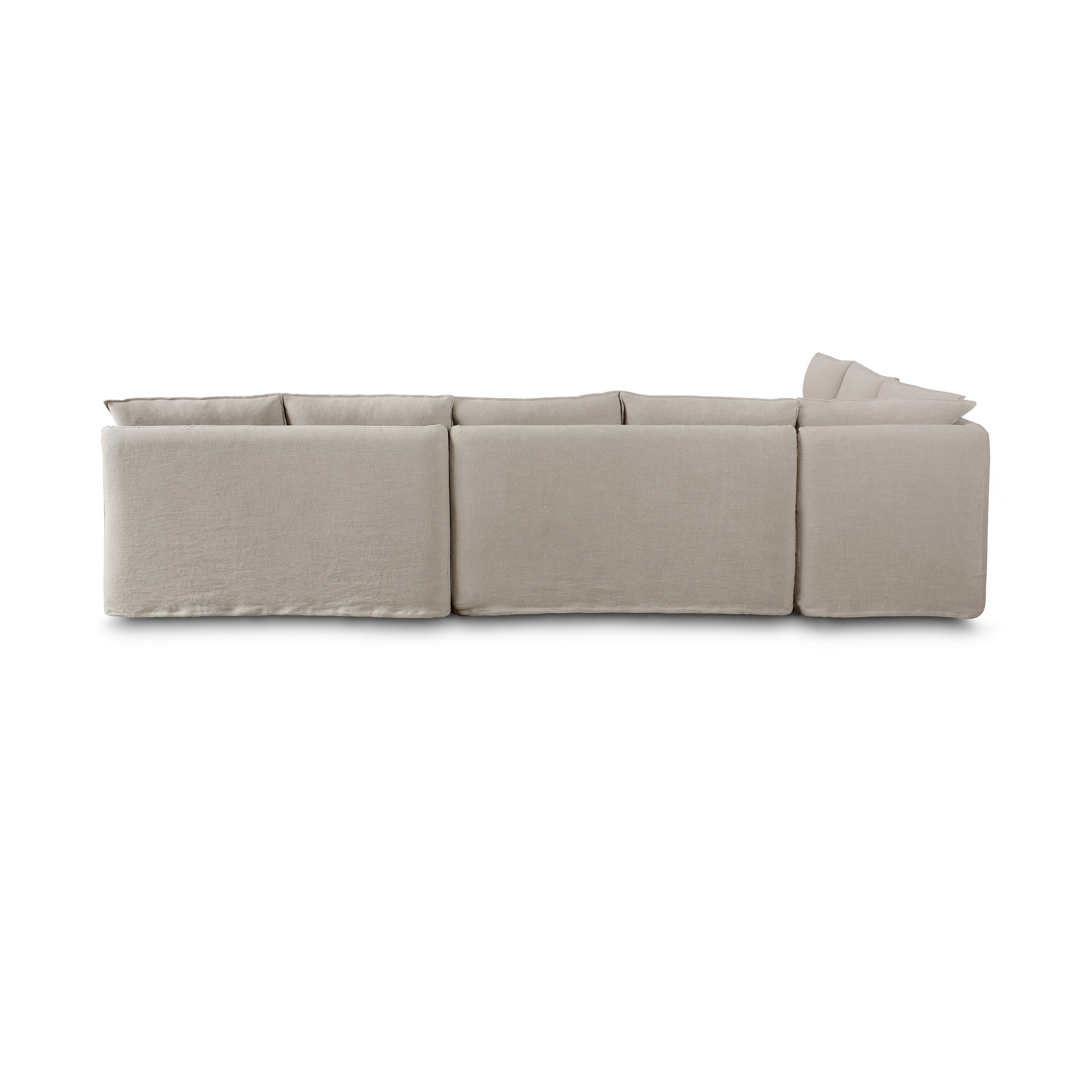 131" Erica Slipcover Dining Banquette backview