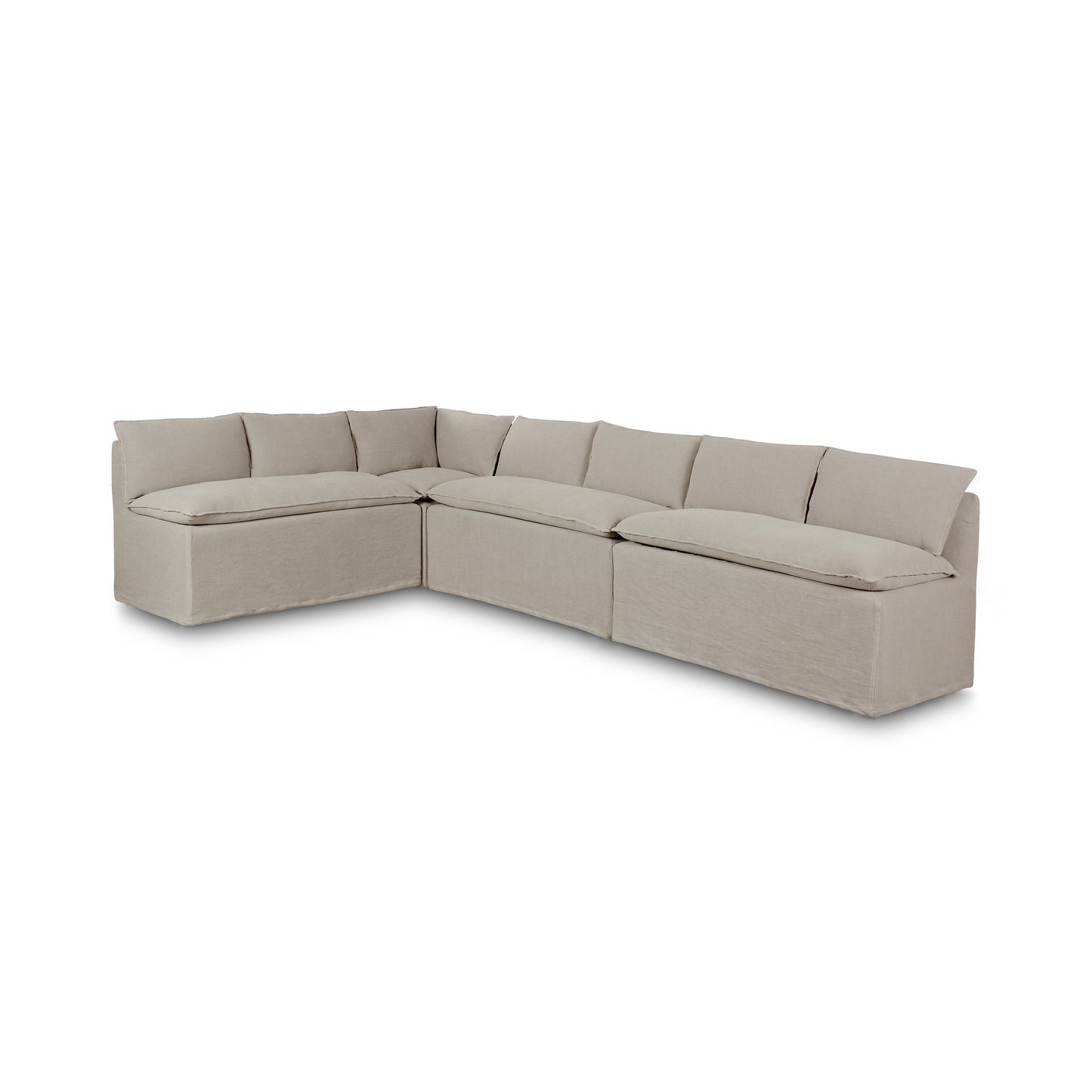 131" Erica Slipcover Dining Banquette