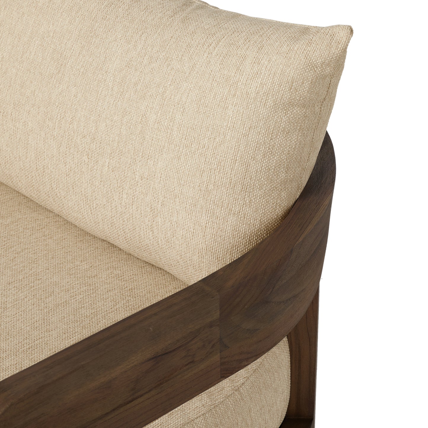 Caspian Outdoor Swivel Chair close up view