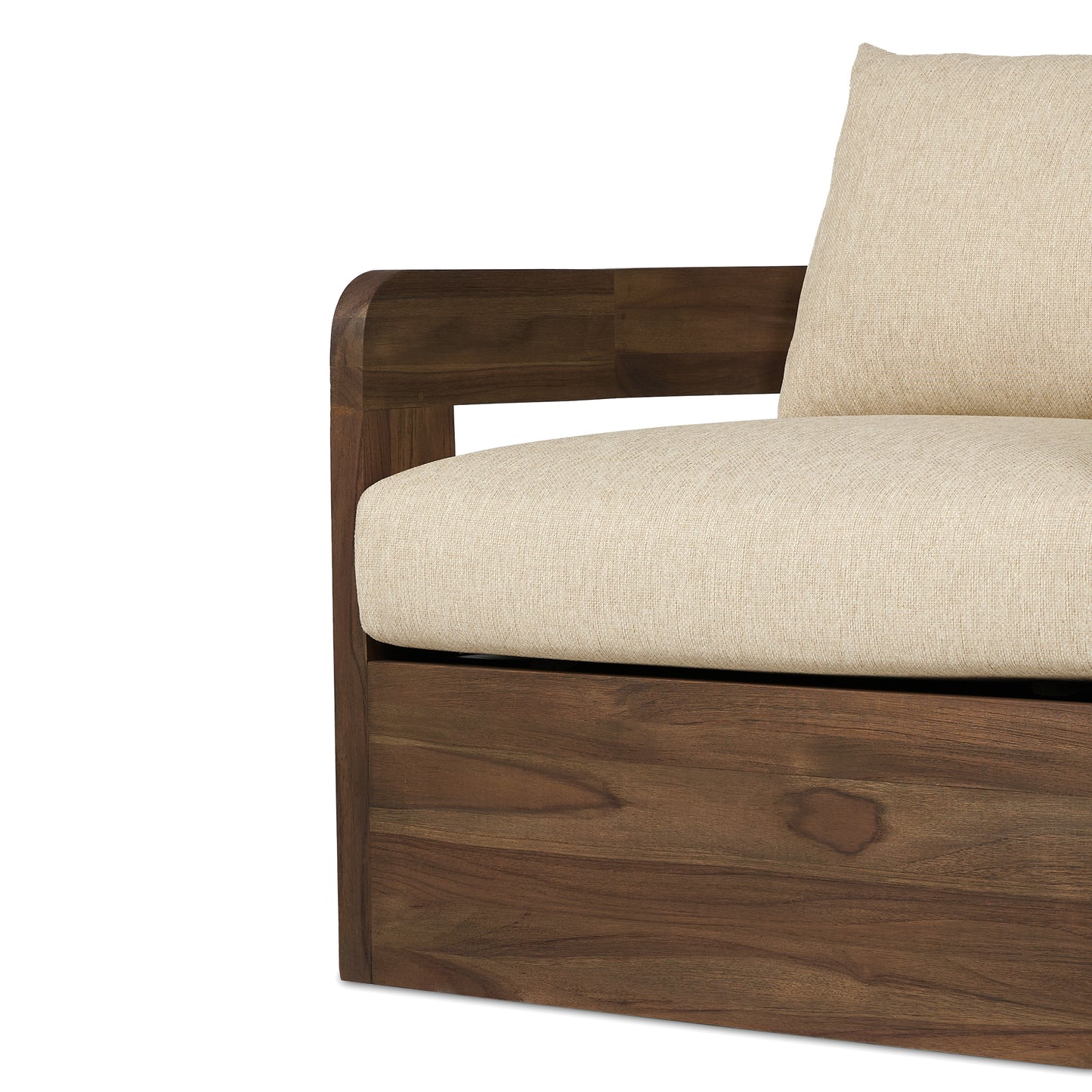 Caspian Outdoor Swivel Chair bottom of chair close up view