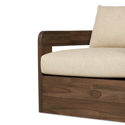 Caspian Outdoor Swivel Chair bottom of chair close up view