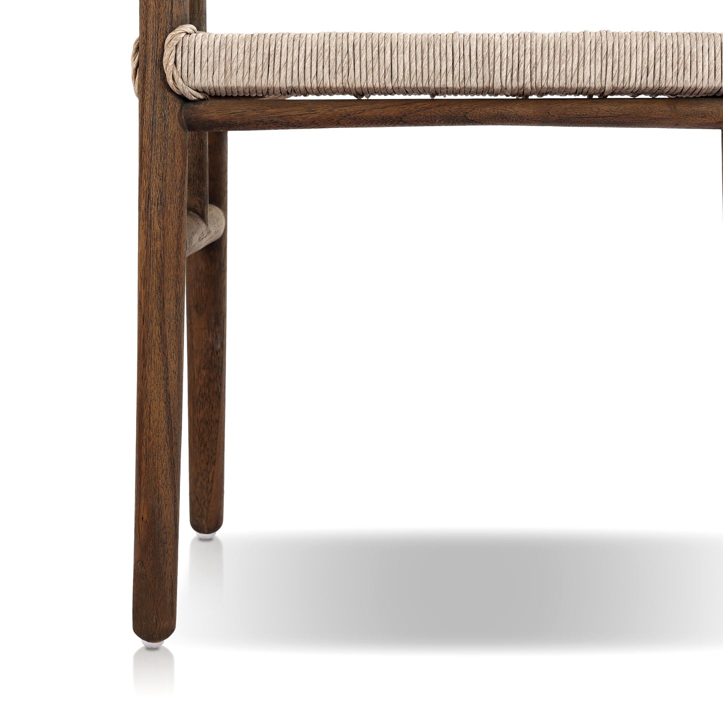 Stained Saddle Brown close up leg view