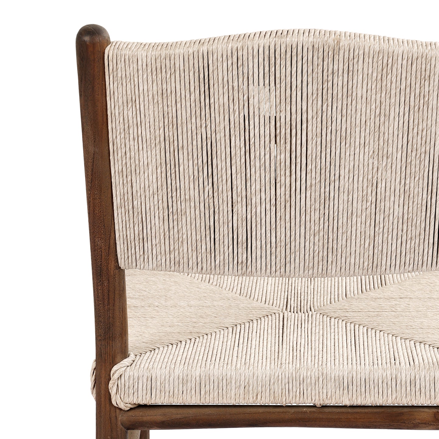 Stained Saddle Brown close up back view