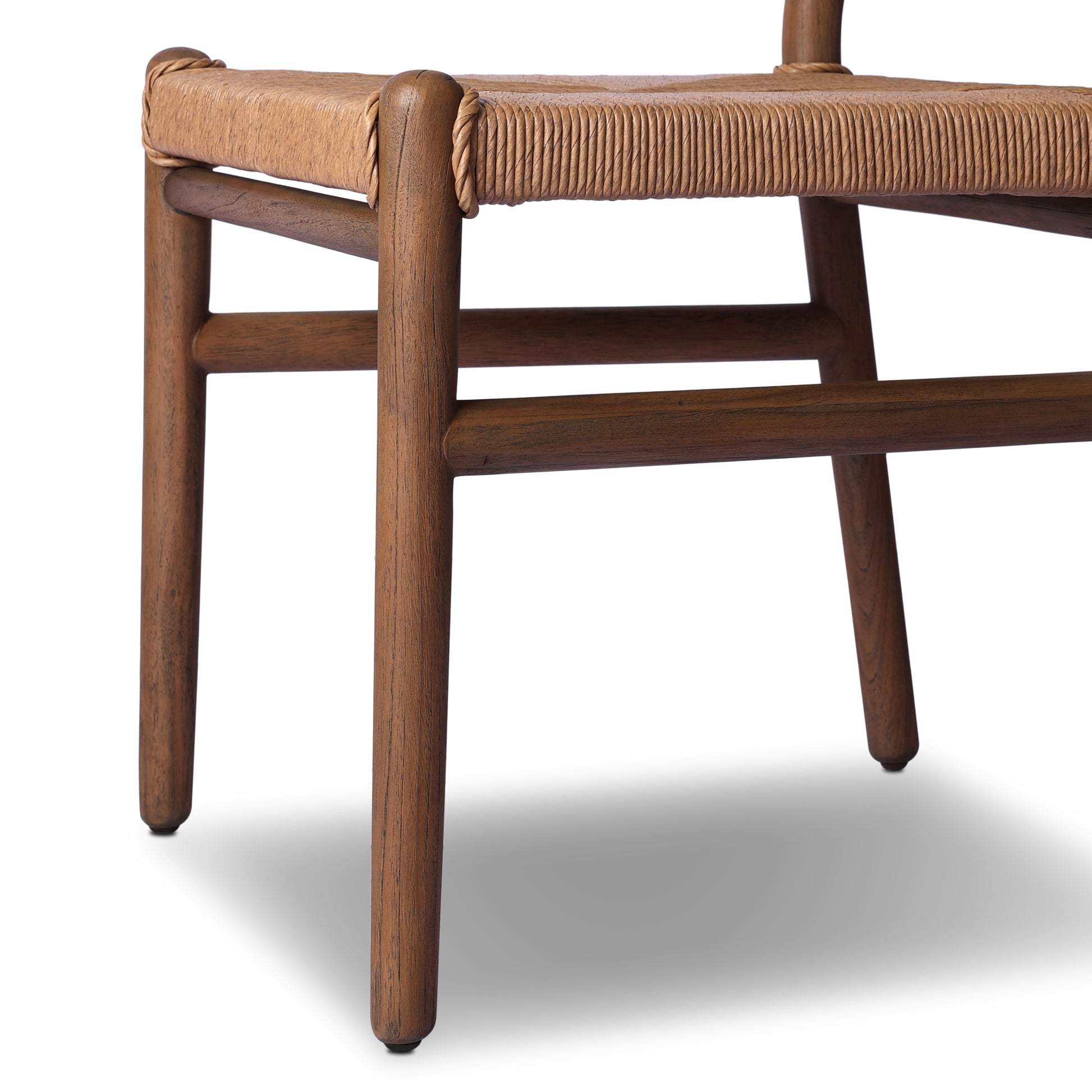 Stained Toasted Brown close up leg view