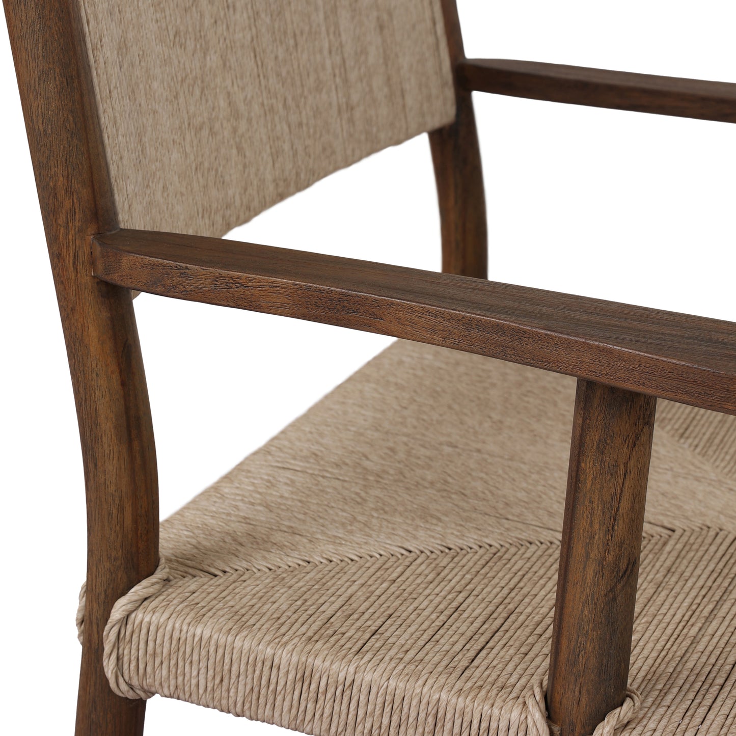 Maris Outdoor Chair (No Cushion) close up armrest side view