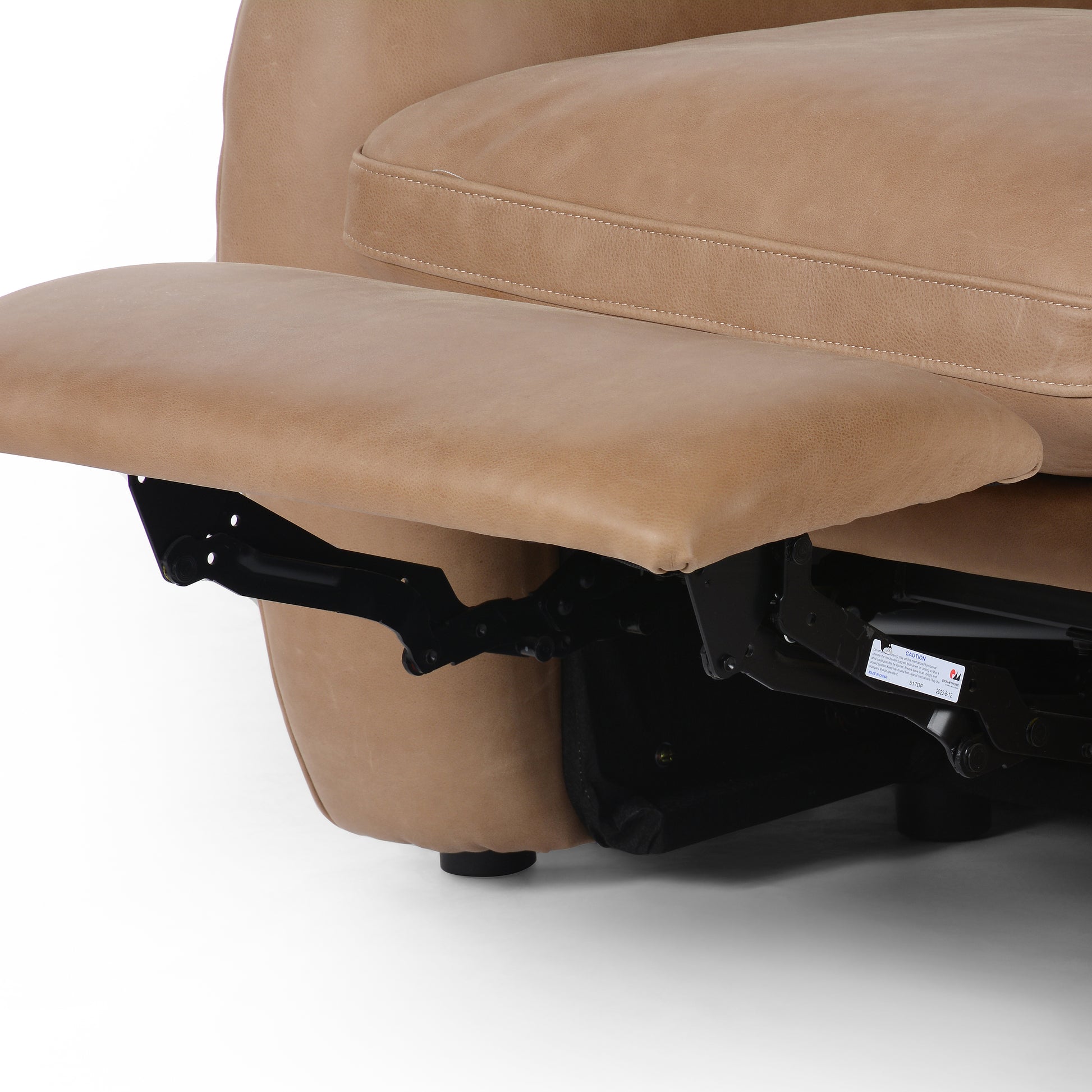Palermo Drift Chase Power Recliner foot rest up close
