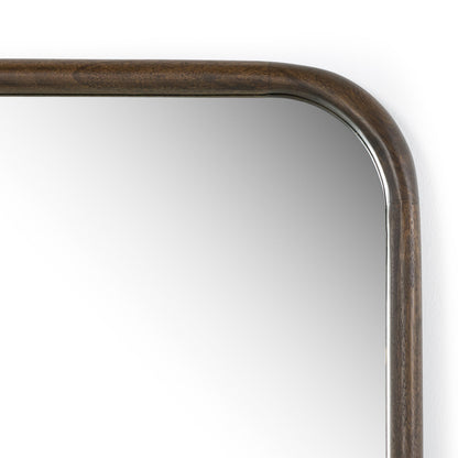 Hyde Mantel Mirror close up view of wood border