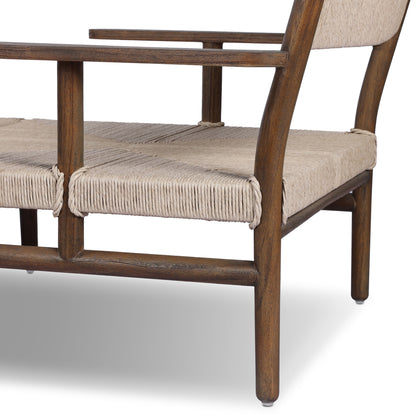 Maris Outdoor Chaise (No Cushion) back angled view