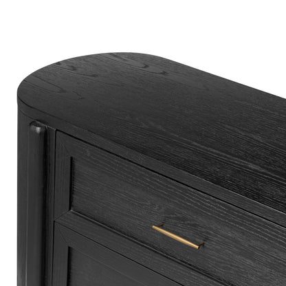 Belmont 6 Drawer Dresser tabletop and drawer front up close