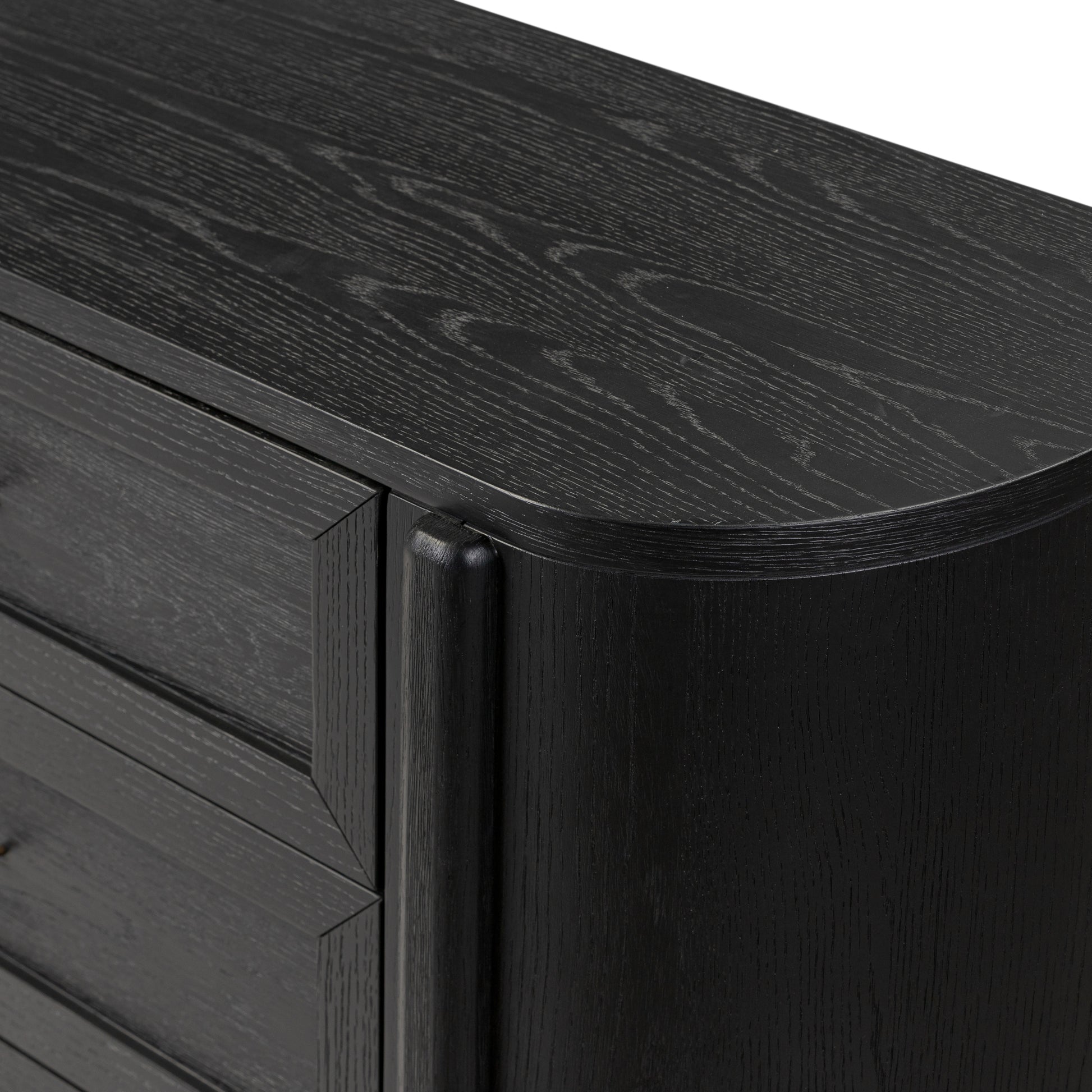 Belmont 6 Drawer Dresser corner up close