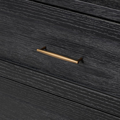 Belmont 6 Drawer Dresser hardware up close