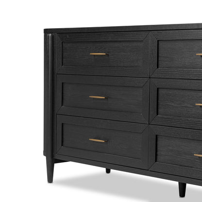 Belmont 6 Drawer Dresser front up close