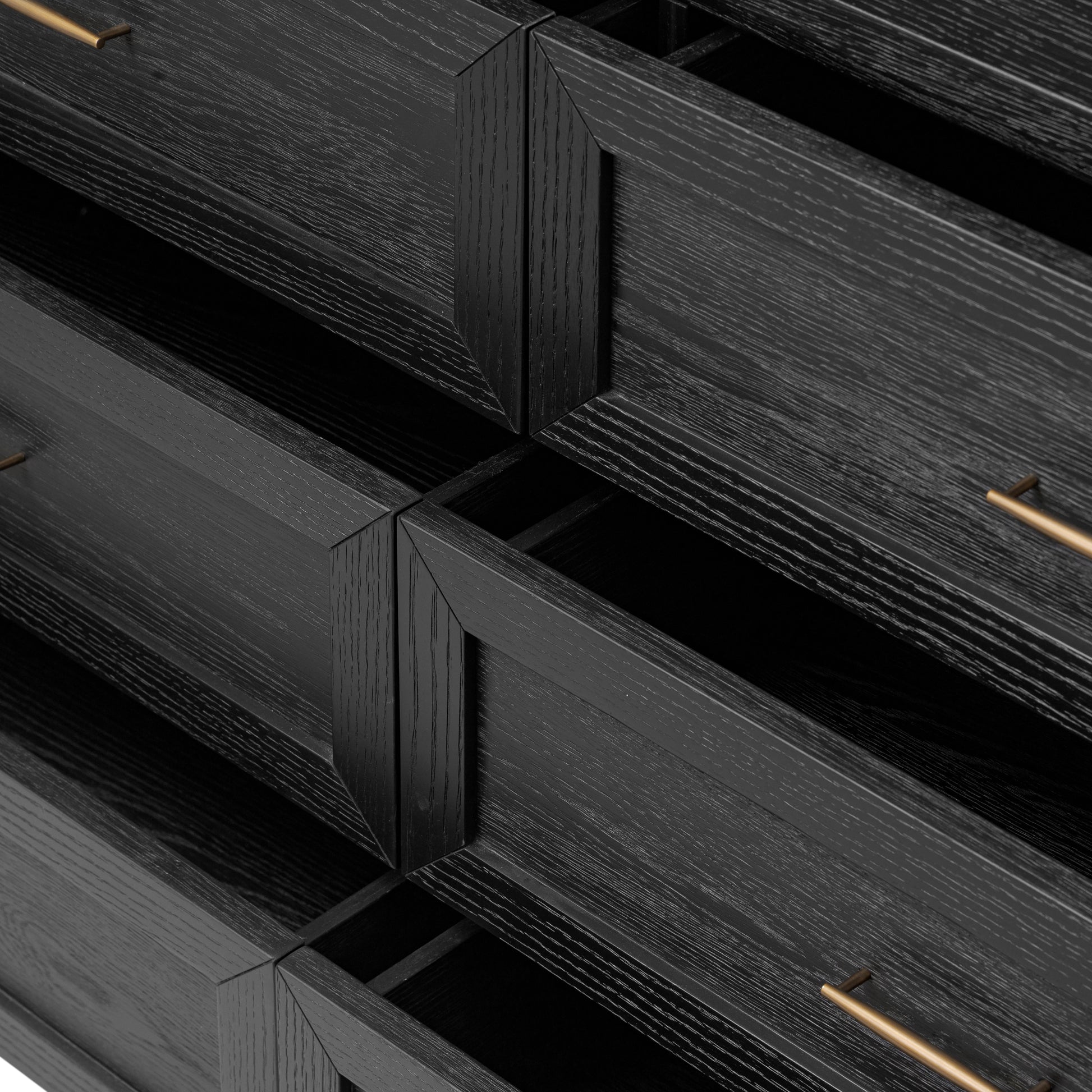 Belmont 6 Drawer Dresser drawers shown open up close