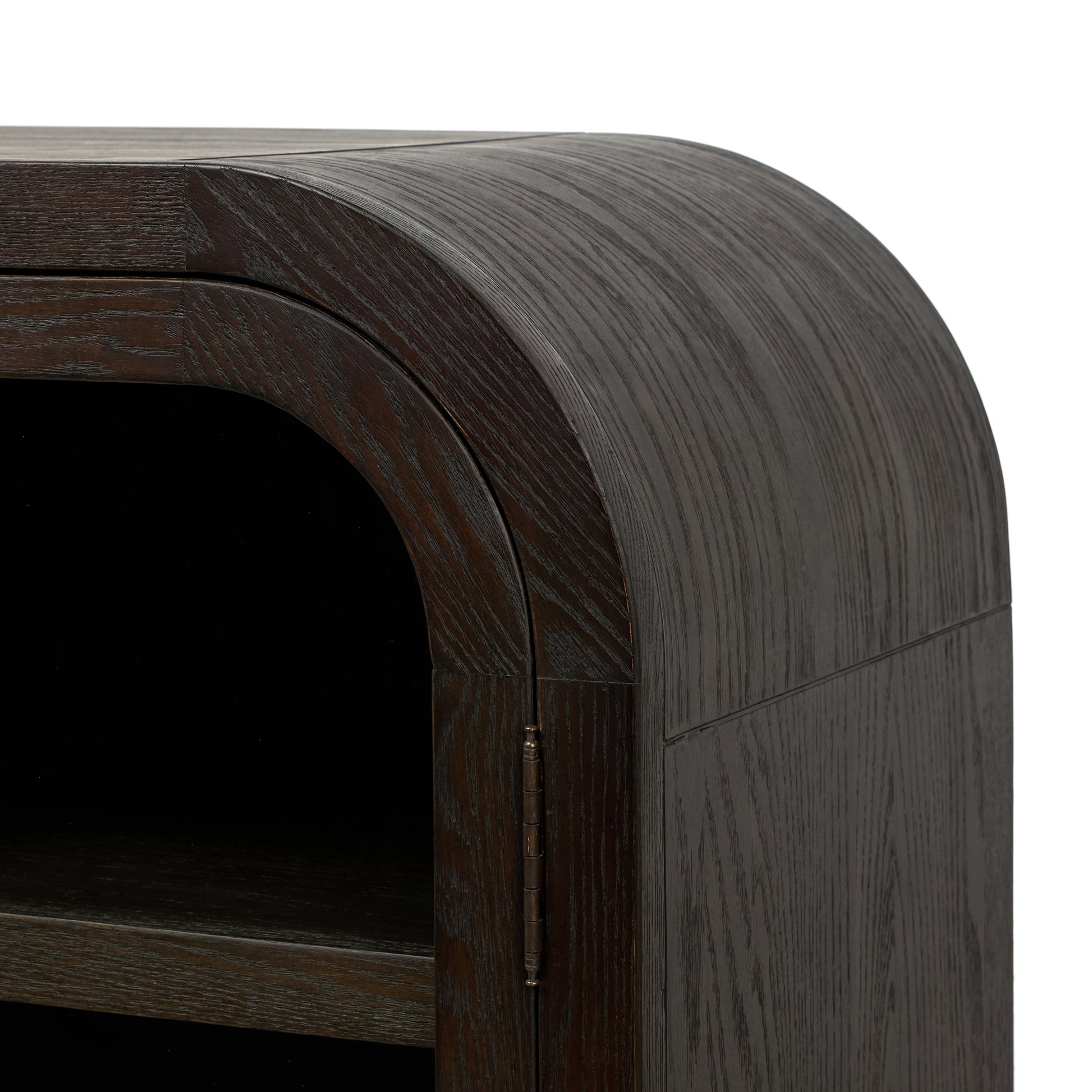 Sabrina Media Console top right corner front