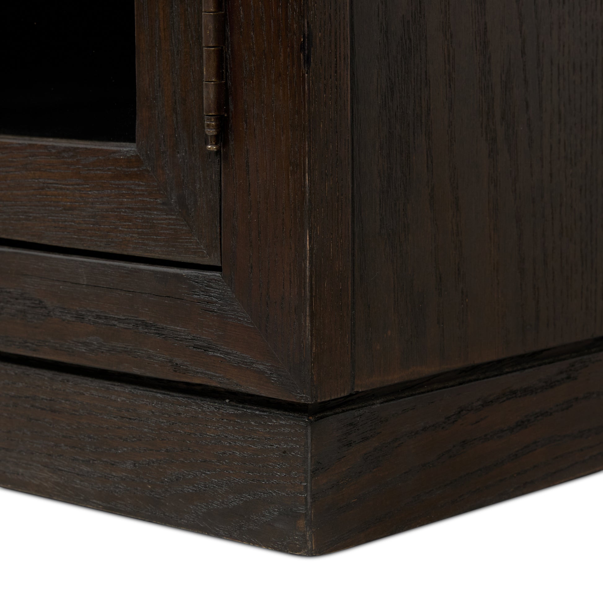 Sabrina Media Console bottom corner