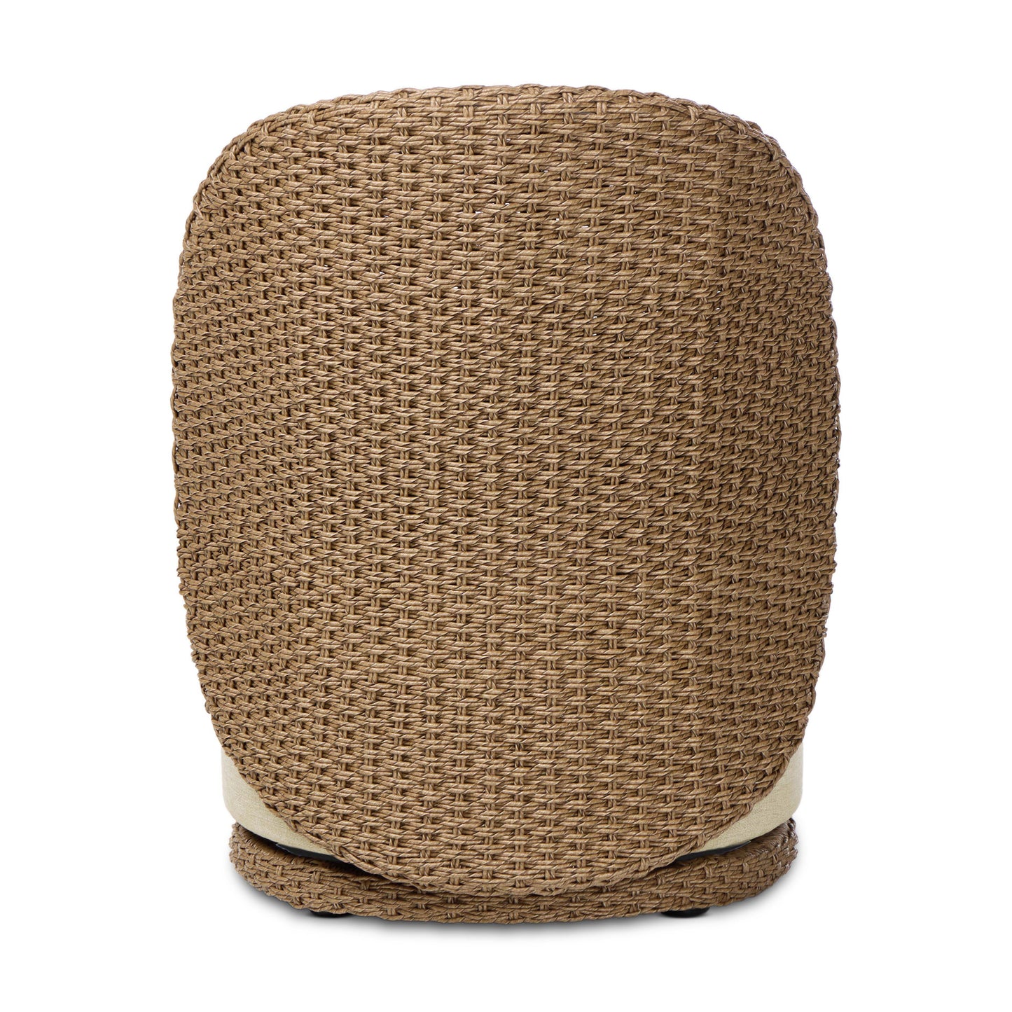 Woven Faux Dark Hyacinth back view