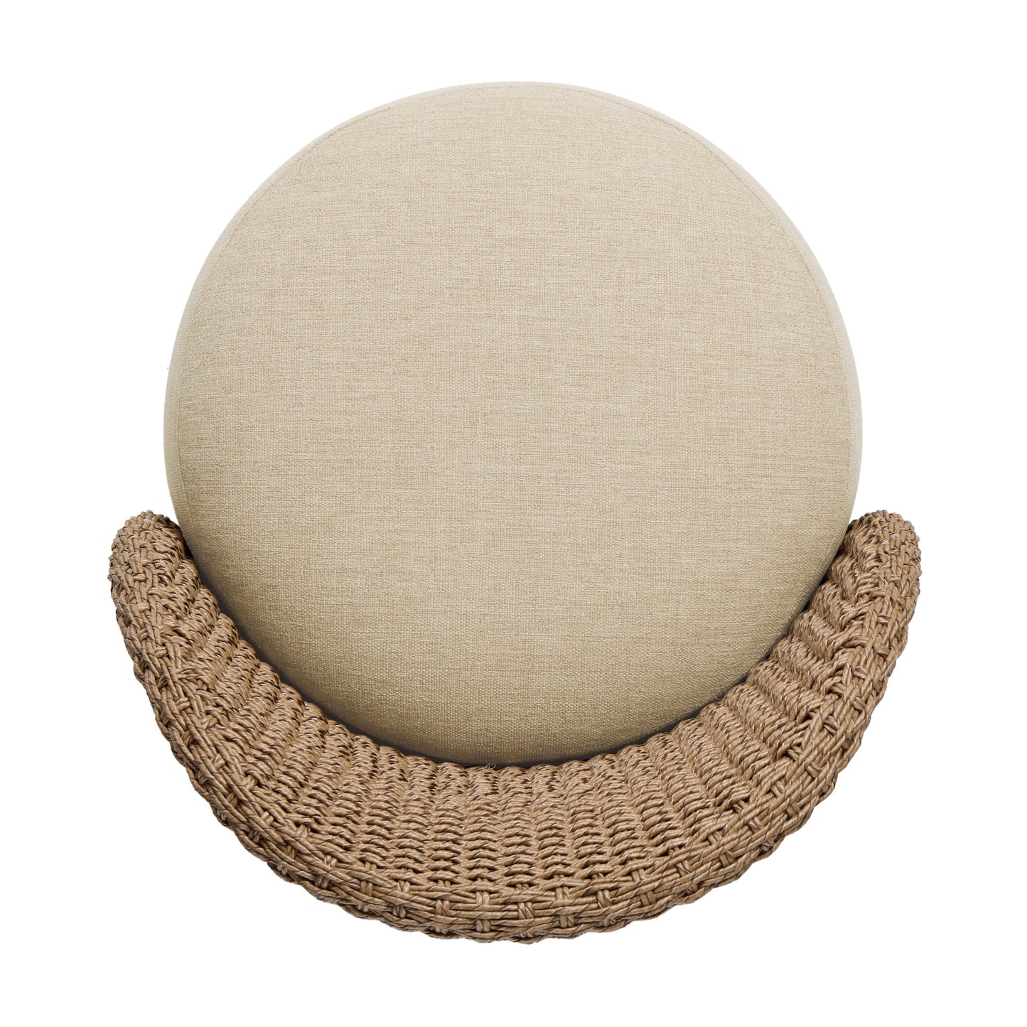 Woven Faux Dark Hyacinth top view