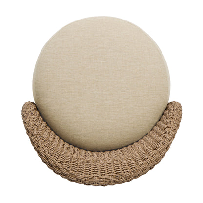 Woven Faux Dark Hyacinth top view