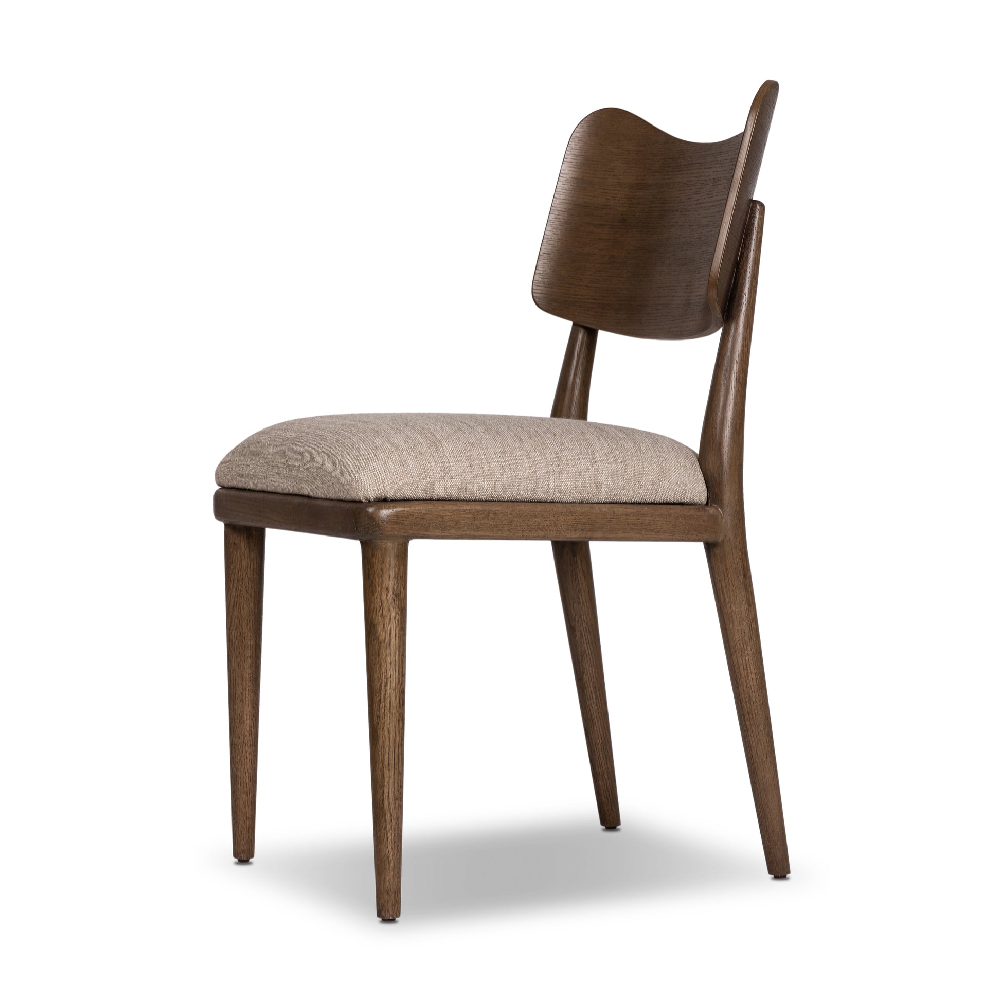 Bobbie Dining Chair angled side profile view