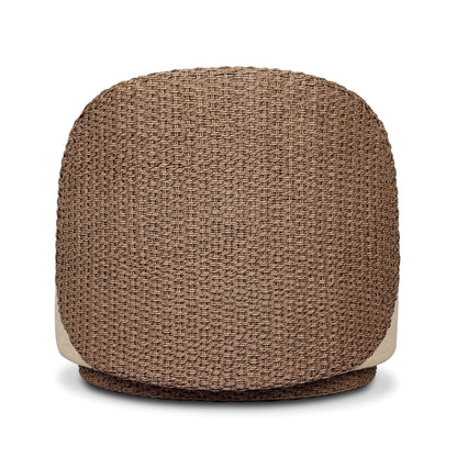 Woven Faux Dark Hyacinth back view