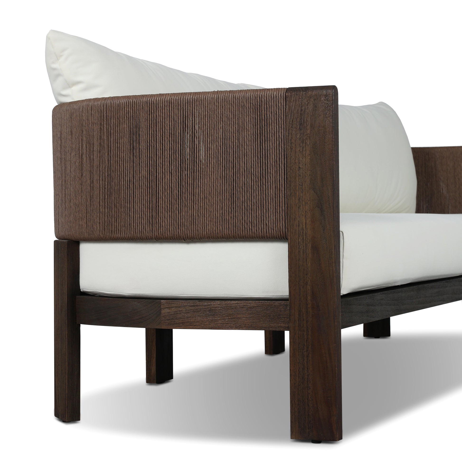 Adrian Outdoor Sofa angled close up view