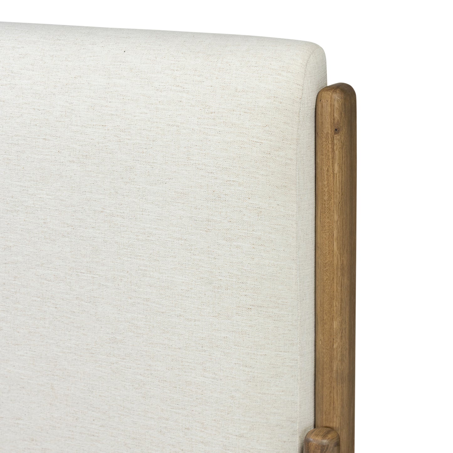 Thom Bed close up view of footboard