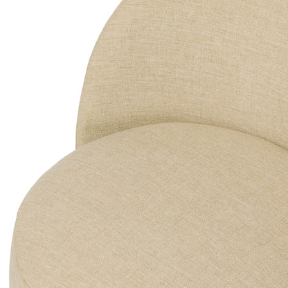 Upholstered Alessi Buff close up of seat