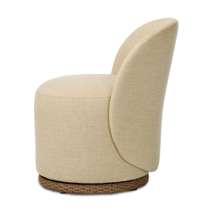 Upholstered Alessi Buff side profile view