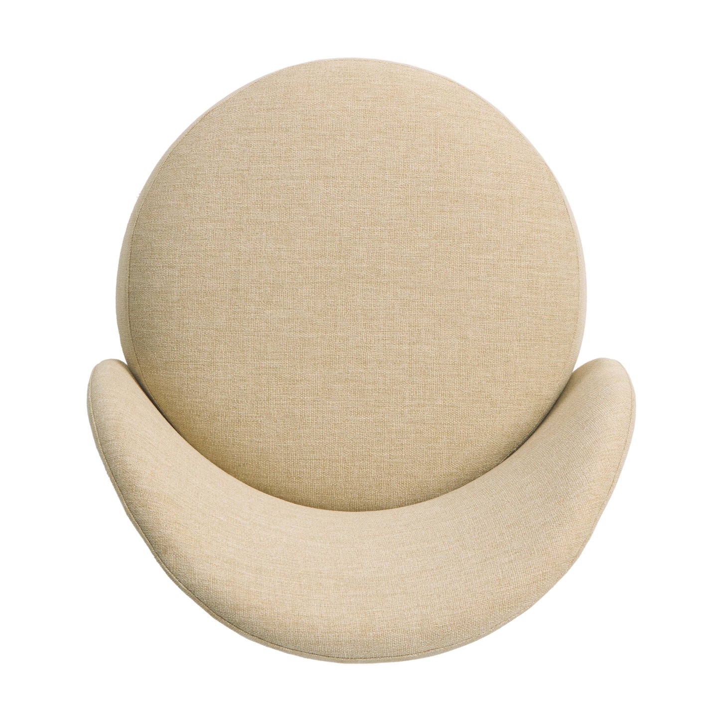 Upholstered Alessi Buff top view