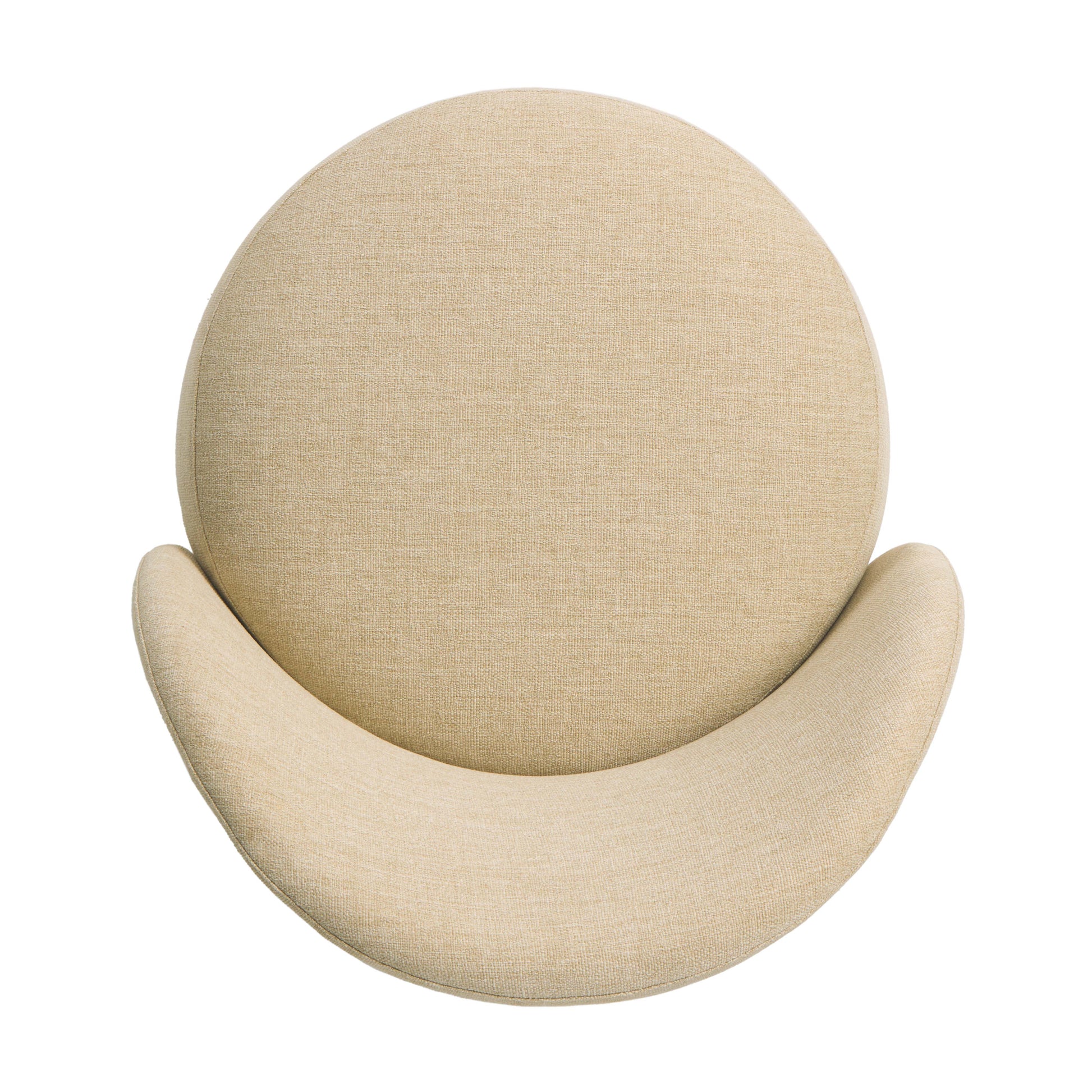 Upholstered Alessi Buff top view