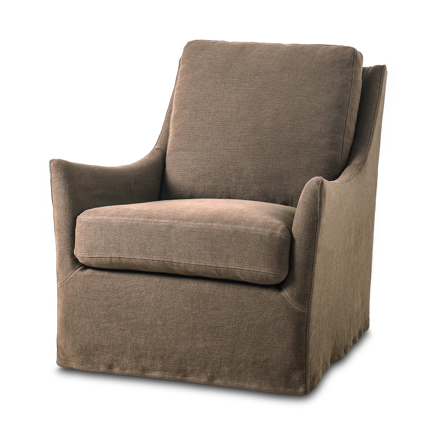 Sabine Swivel Chair in Broadway Coffee