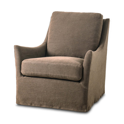 Sabine Swivel Chair in Broadway Coffee