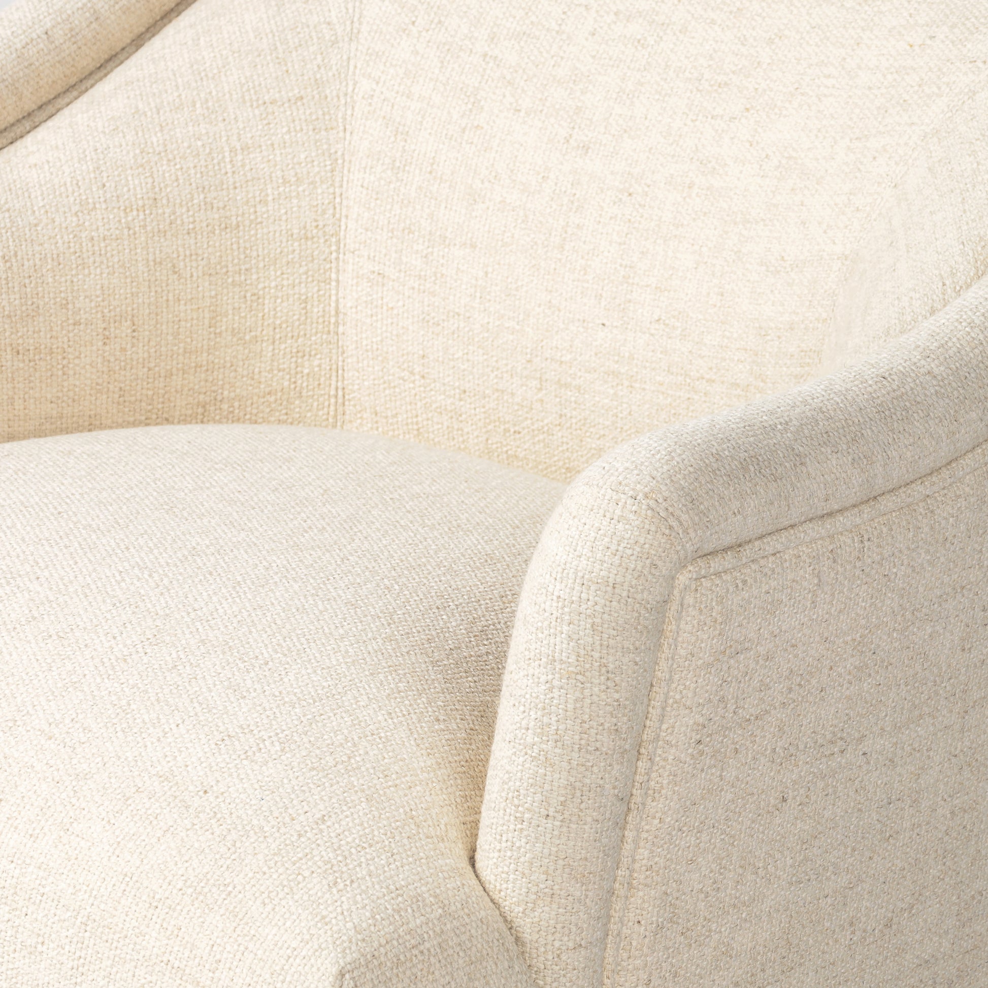 Thames Cream close up view of chair seat