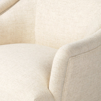 Thames Cream close up view of chair seat