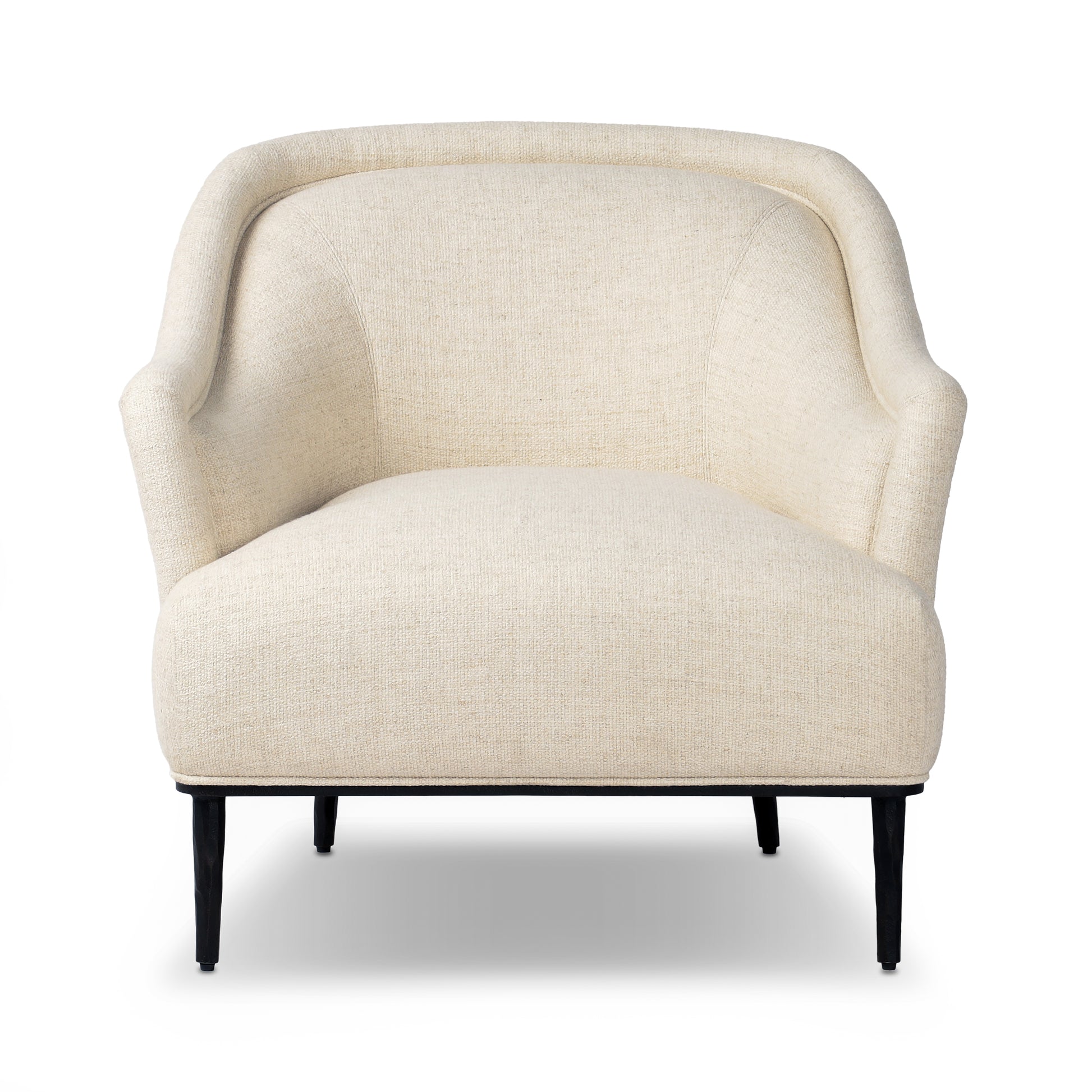 Haley Accent Chair in Thames Cream front view