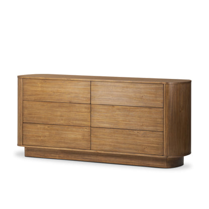 Paden 6 Drawer Dresser - Seasoned Brown Acacia Paden 6 Drawer Dresser - Seasoned Brown Acacia