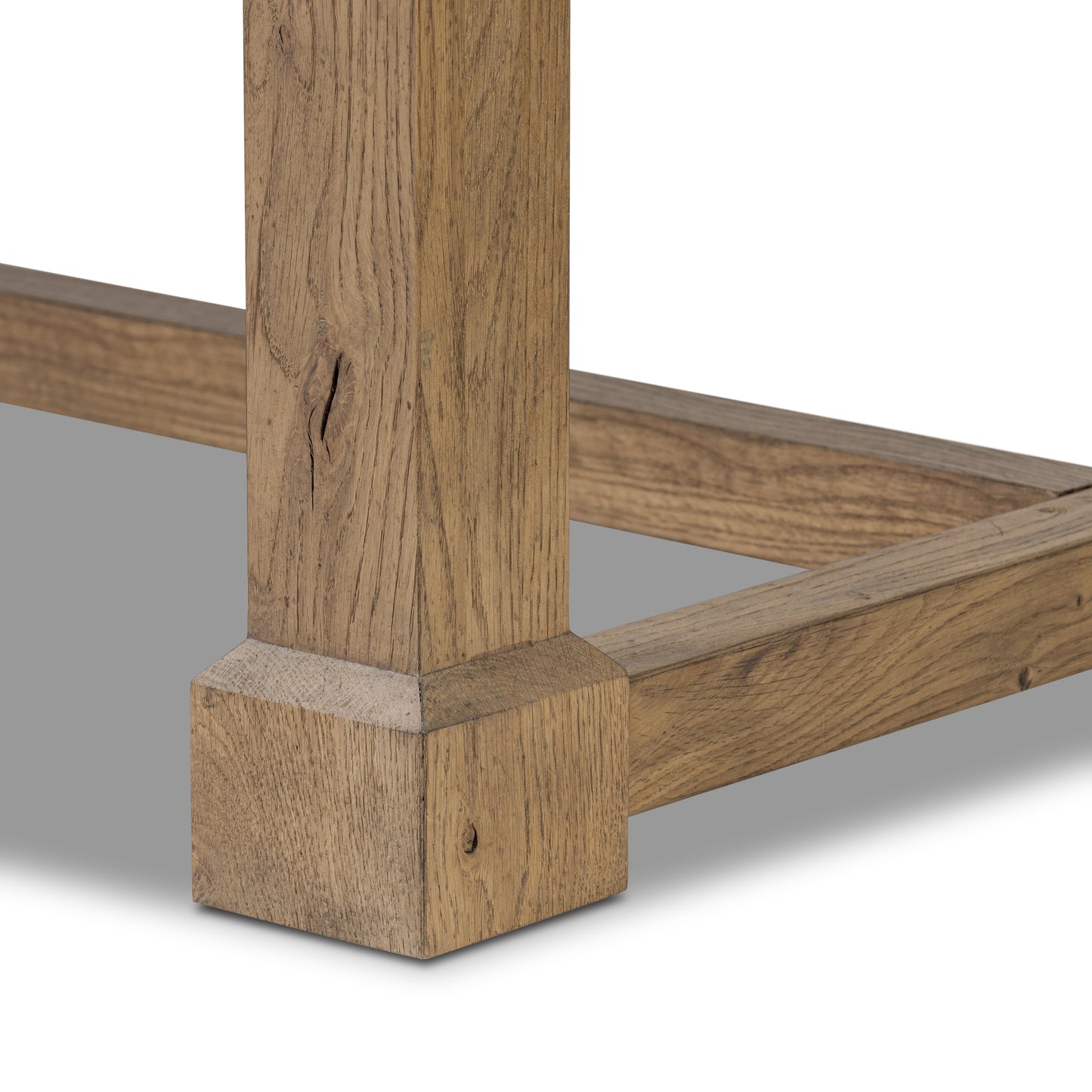 Julius Extension Dining Table close up table leg view