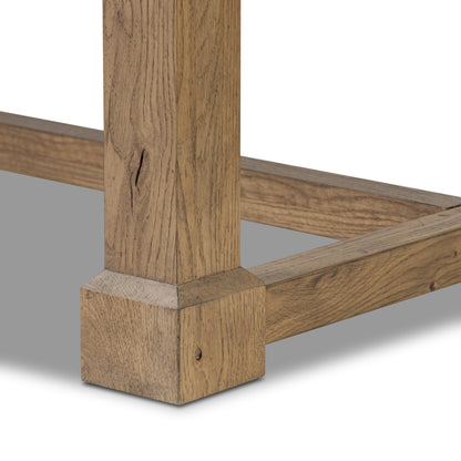 Julius Extension Dining Table close up table leg view