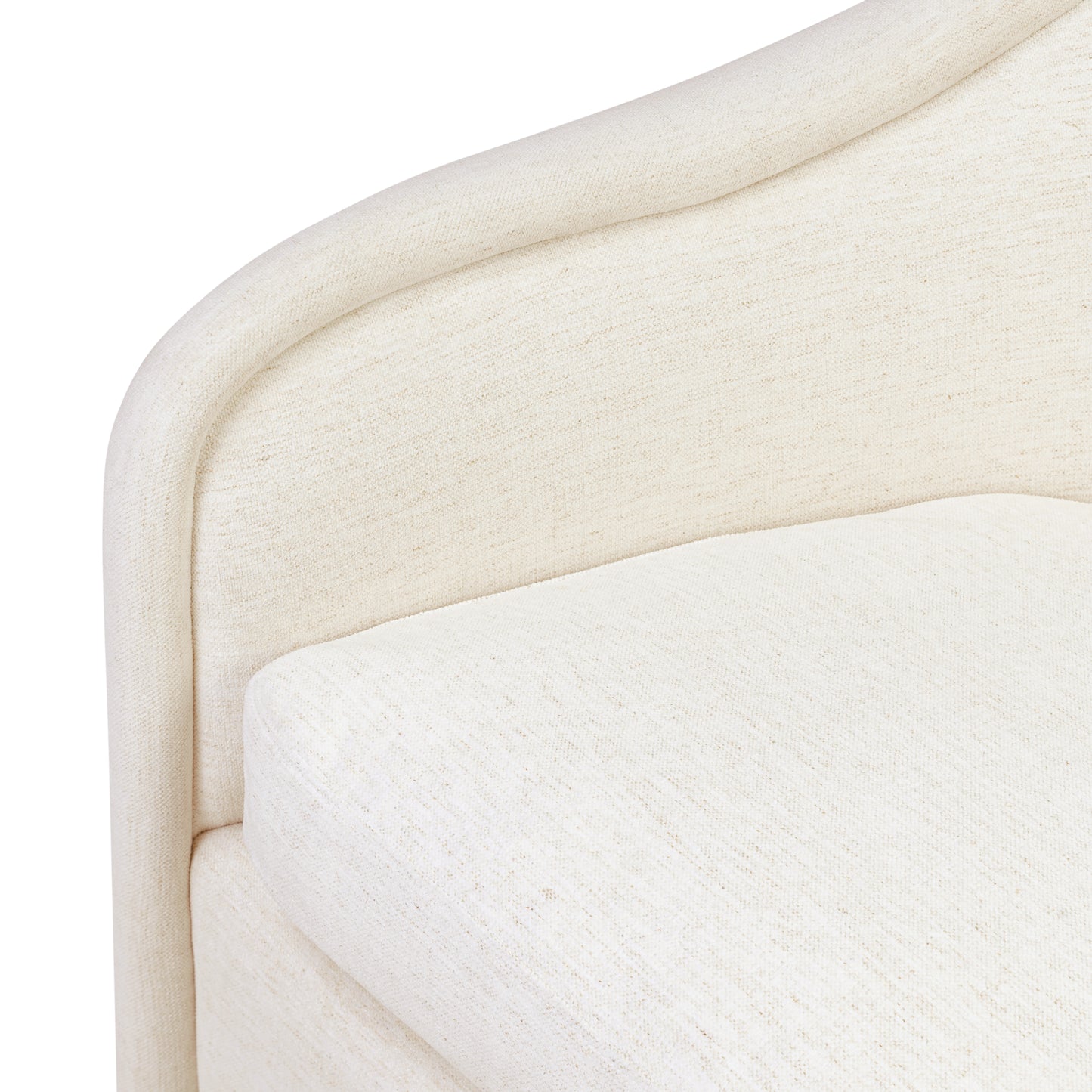 Jennie Swivel Chair close up view of armrest