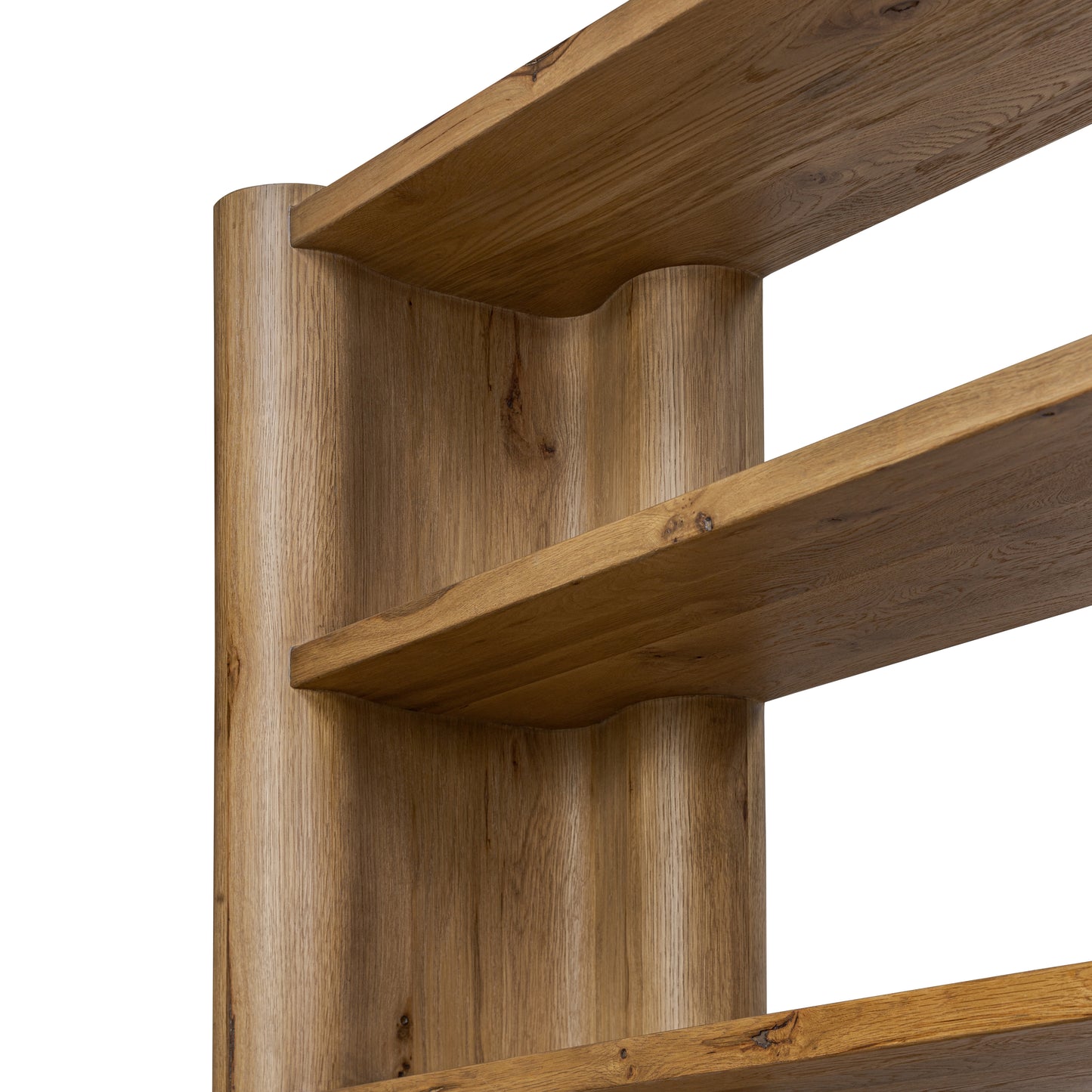 Wellington Bookcase close up underneath shelves