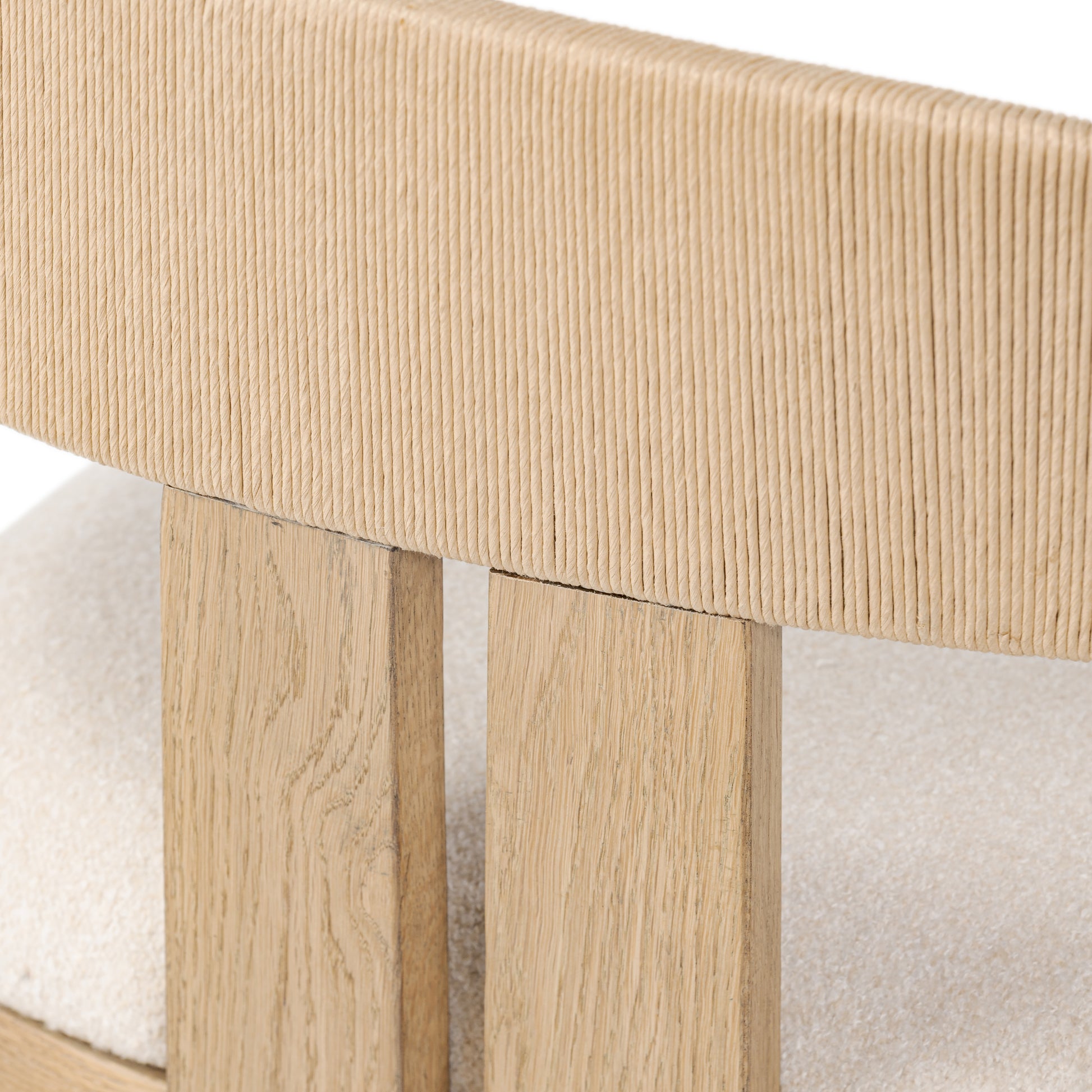 Lyford Desk Chair close up angled back view