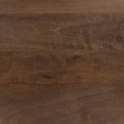 Isolde End Table dark wood stain