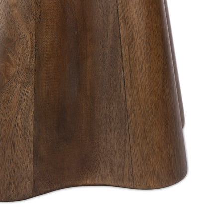 Isolde End Table close up table stand curve detail