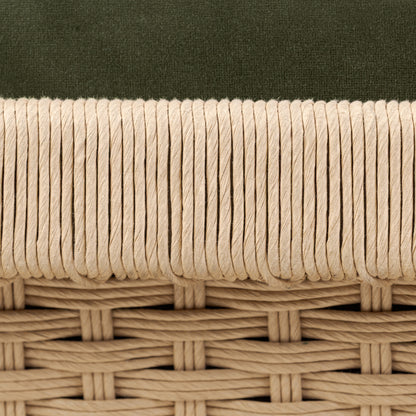 Baldwin Chair close up view of rope material on chair