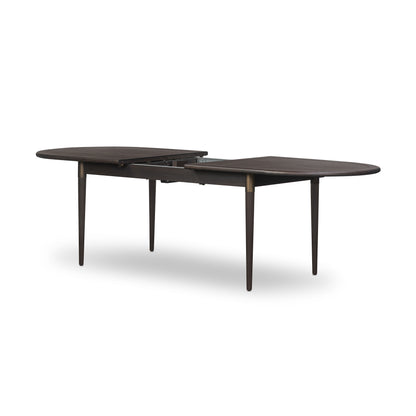 Black Mango extended table angled view