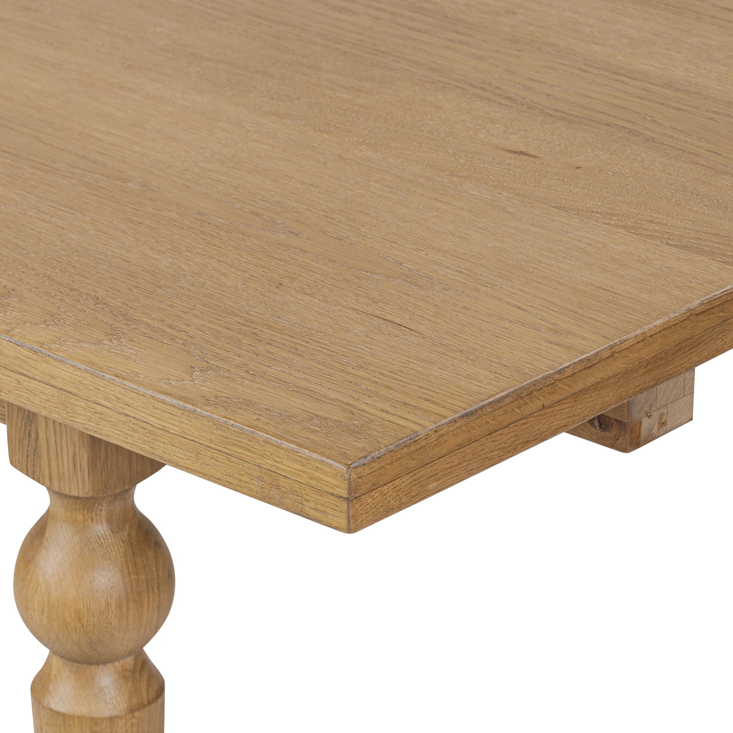 Beau Oval Extension Dining Table corner up close