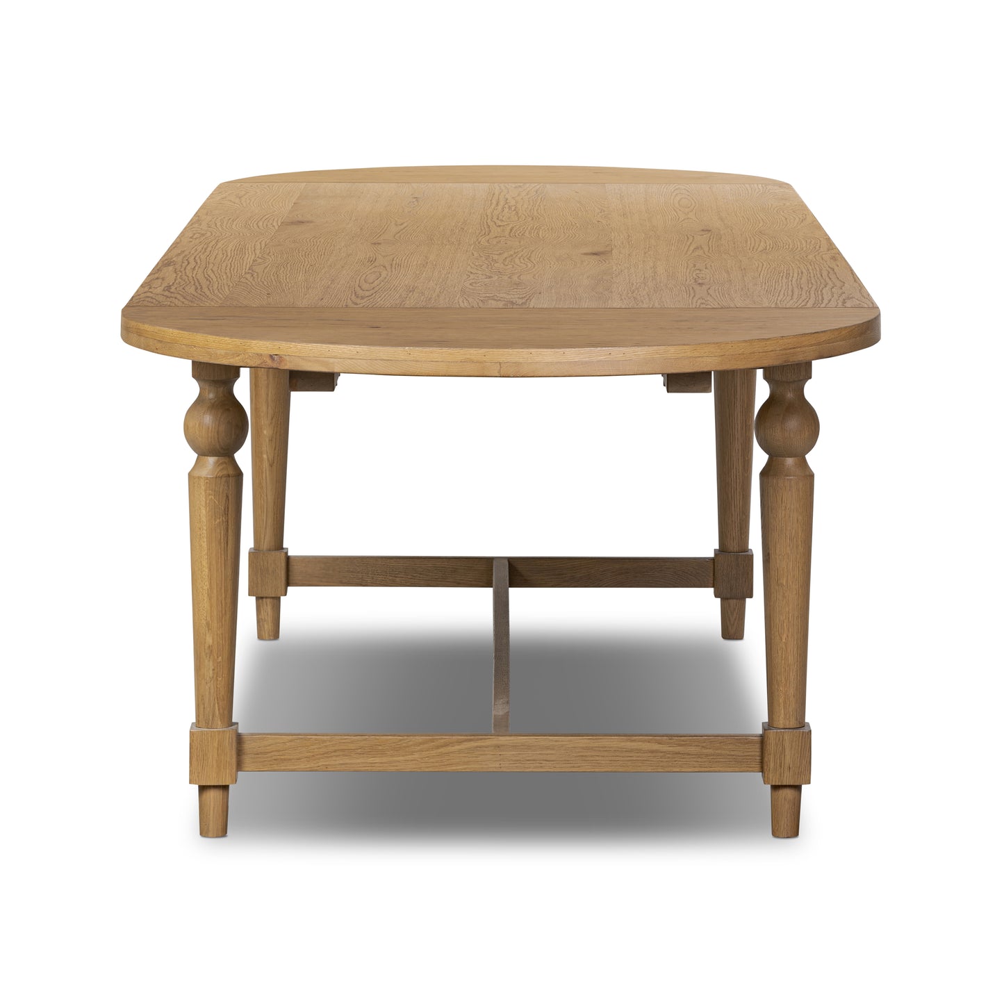 Beau Oval Extension Dining Table end view