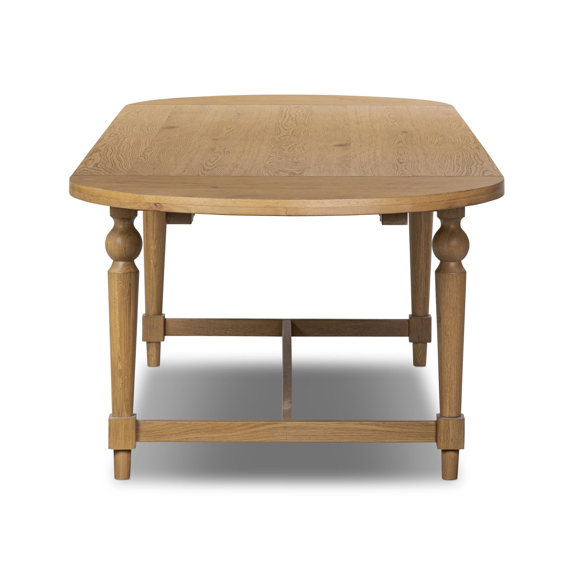Beau Oval Extension Dining Table extended side view