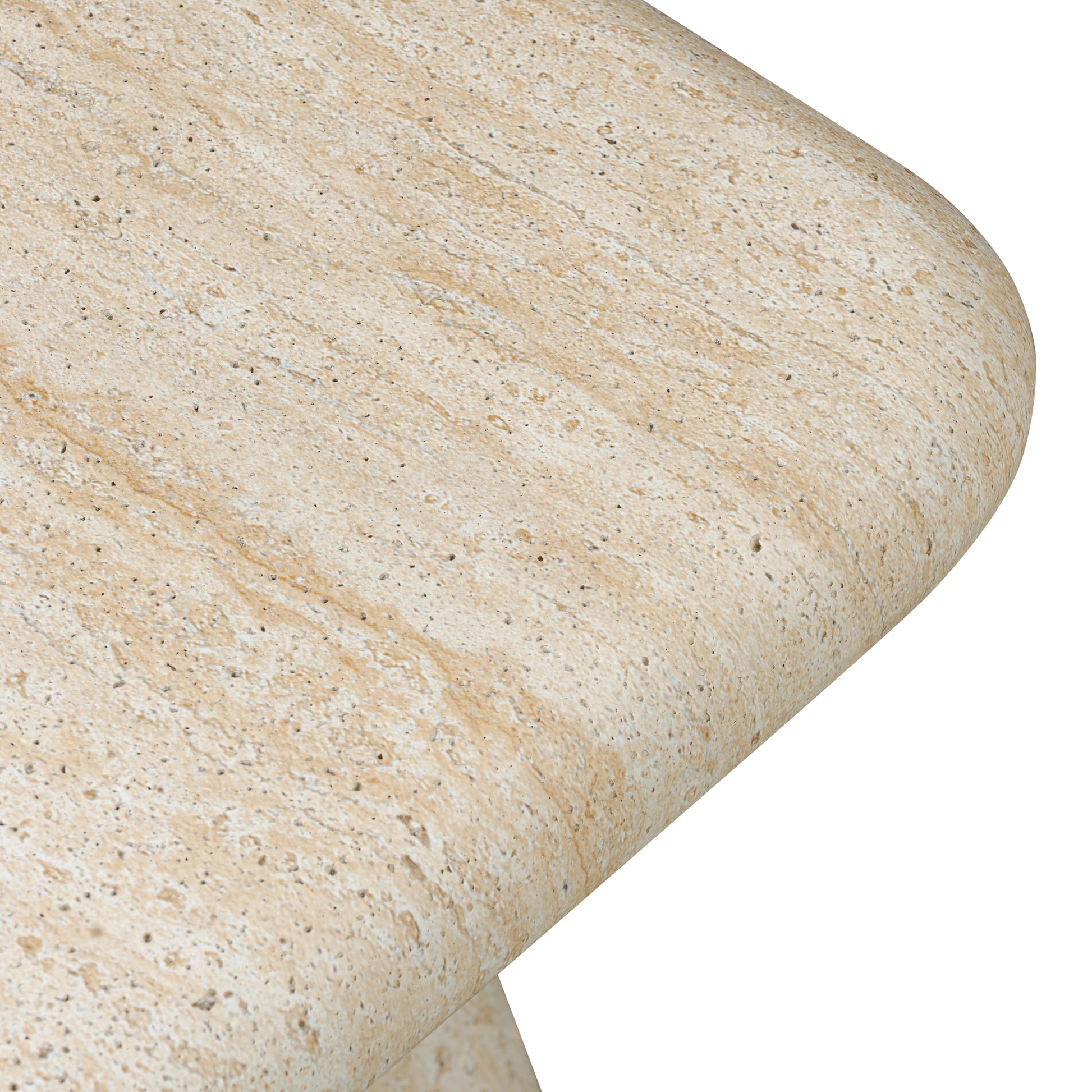 Leander Outdoor End Table zoomed in corner view