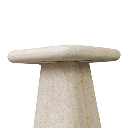 Leander Outdoor End Table under the table angled view